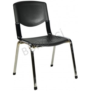 2066P-Bürocci Kromajlı Form Sandalye